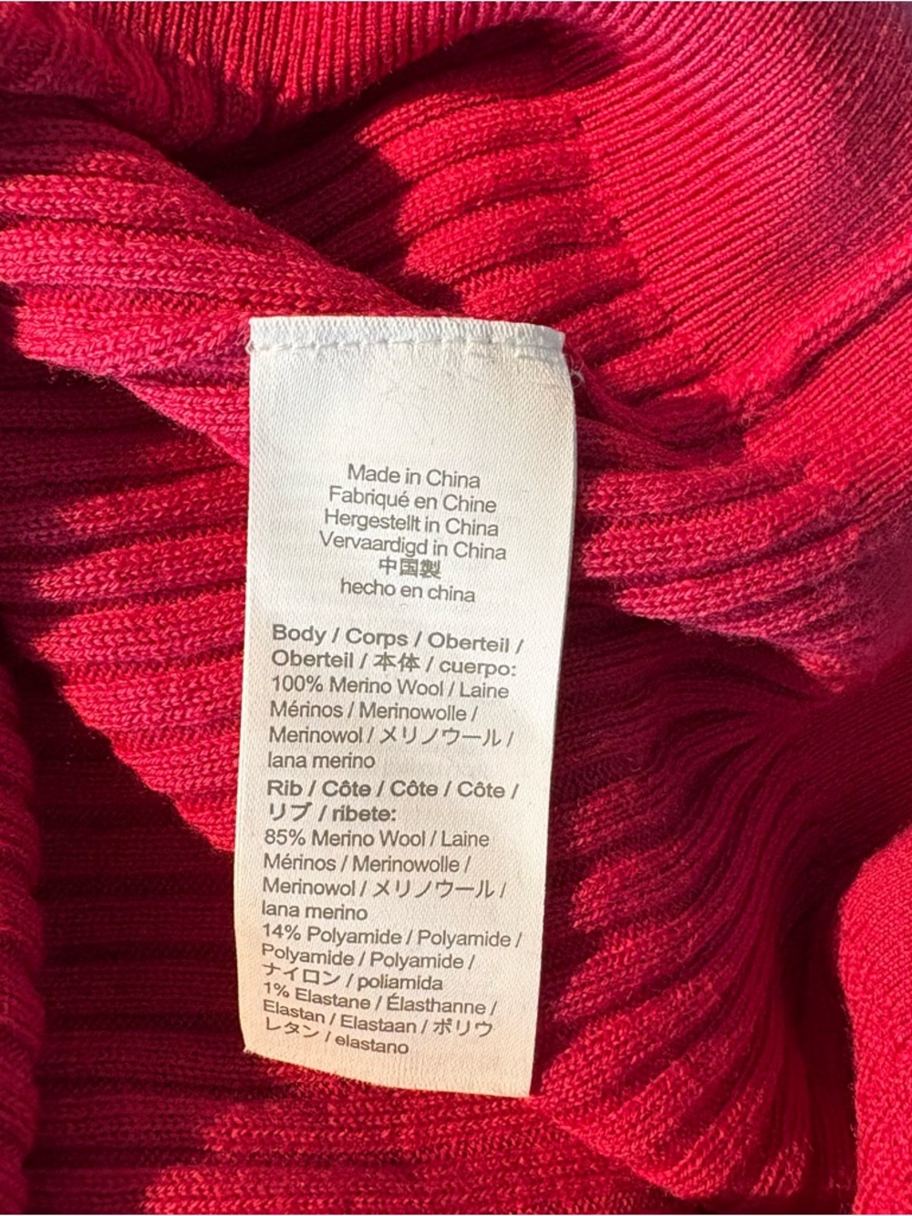 J.Crew Pink Ruffle-collar Ribbed Merino Wool Sweater M - Picture 11 of 11